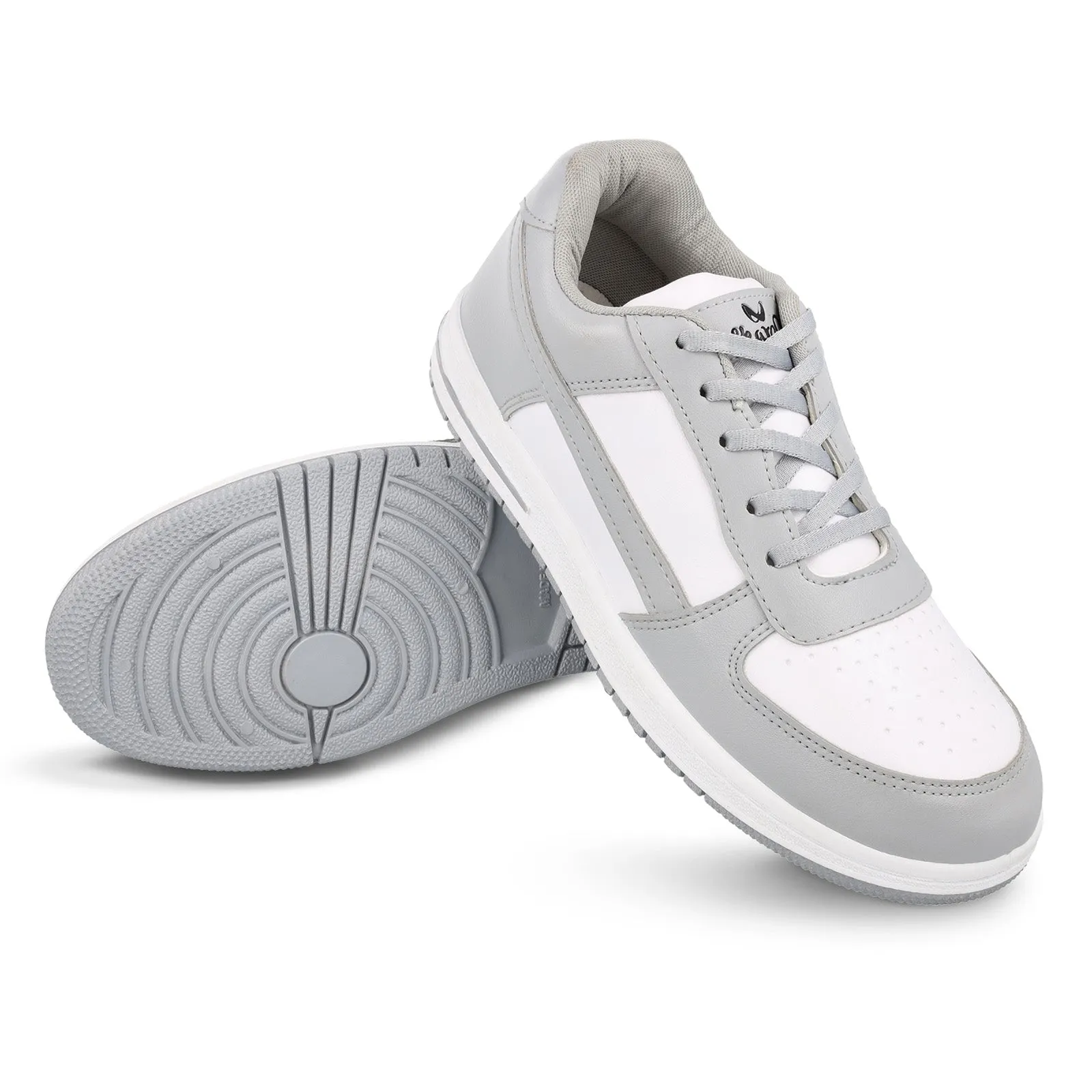 Walkaroo Men Walking Shoes - WY3335 Grey white