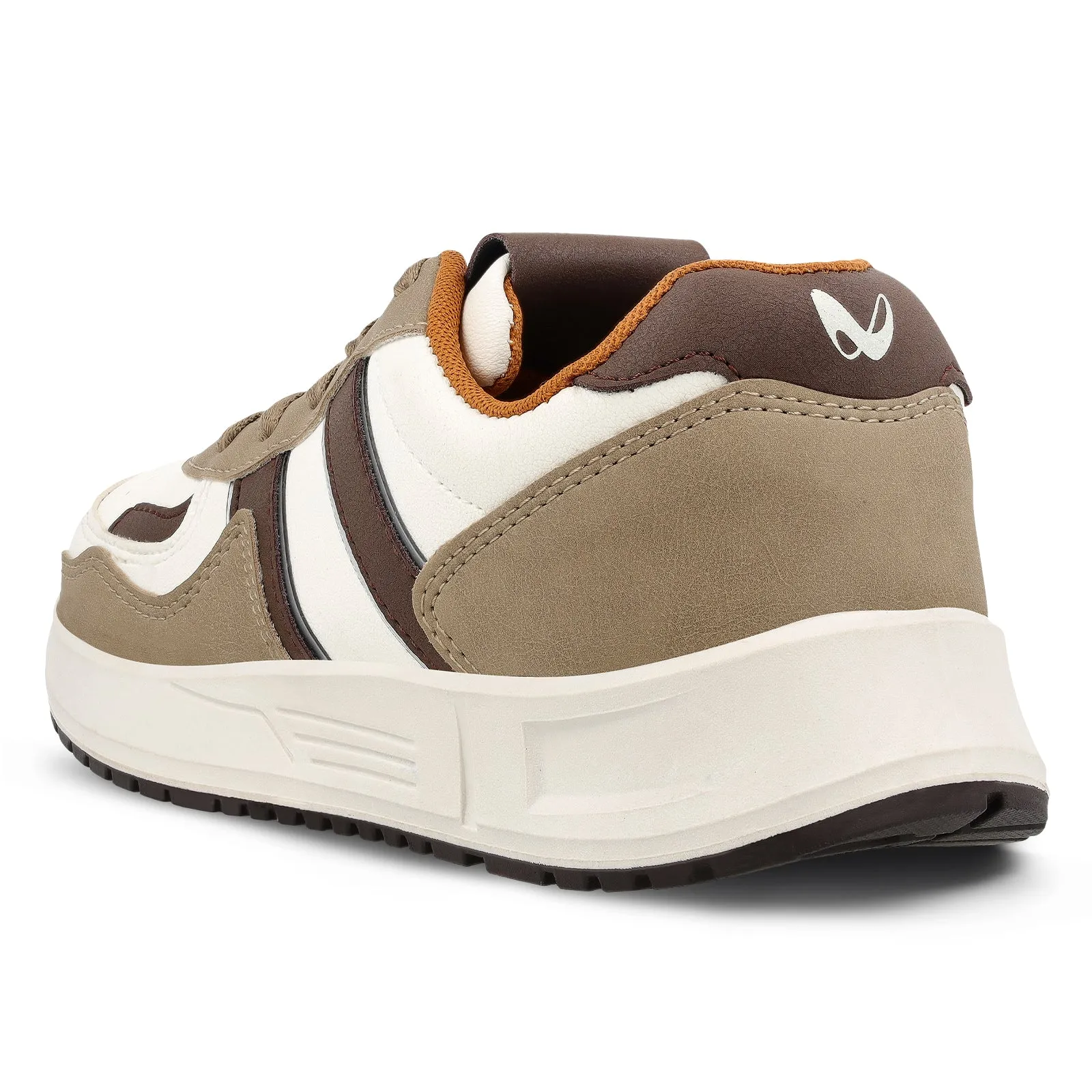 Walkaroo Mens Casual Shoes - WY3340 White Tan