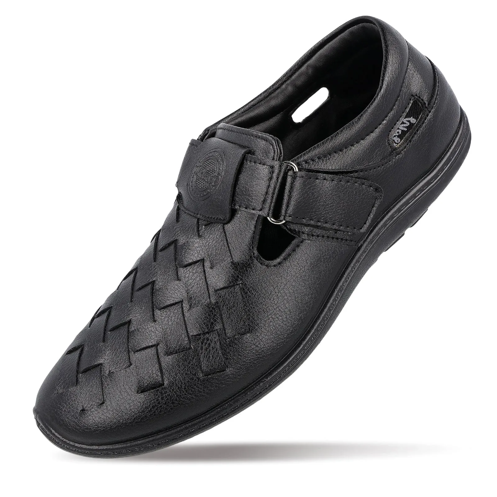 Walkaroo Roman Sandals Mens - WF6261 Black