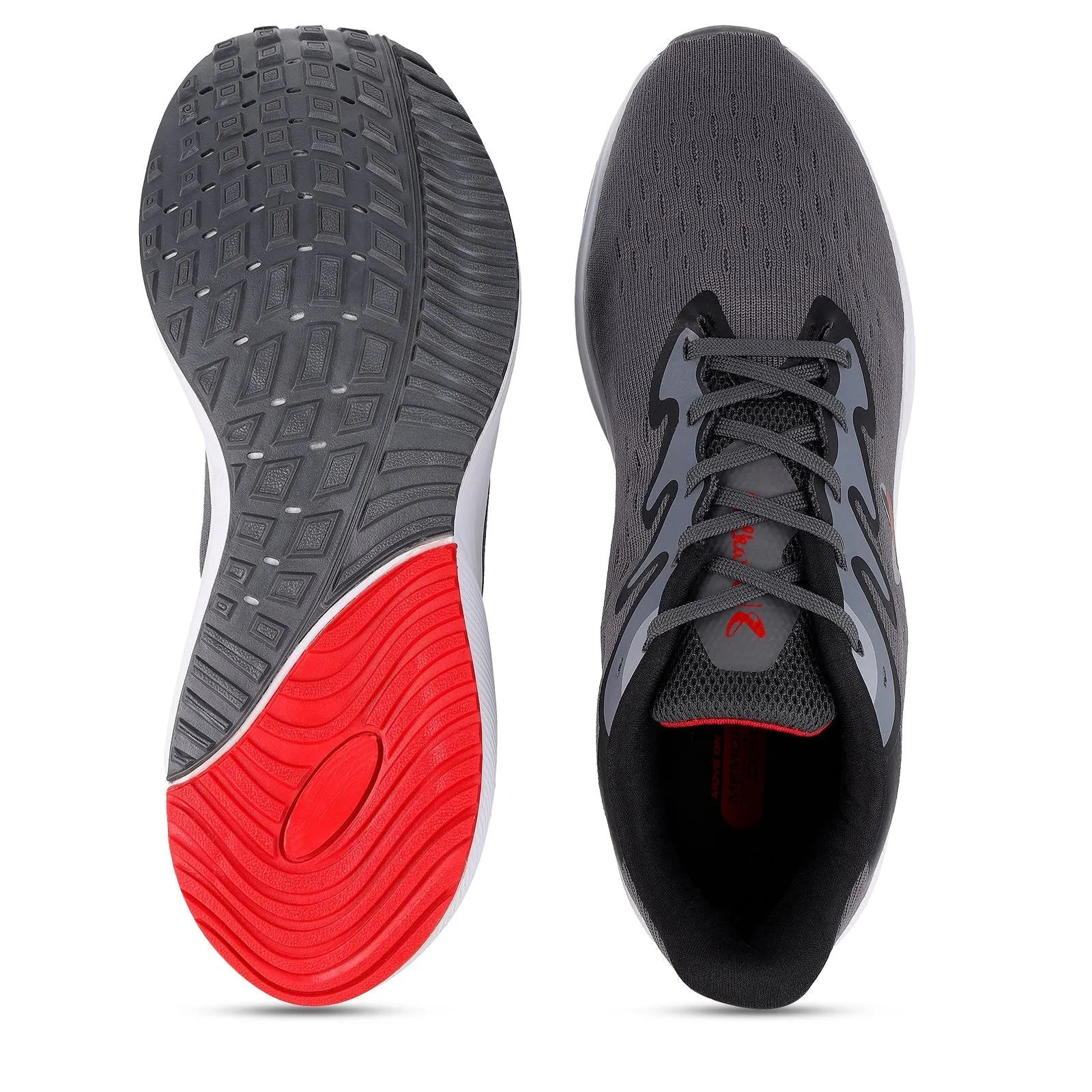 Walkaroo Running Shoes for Men - WS9079 Dark Grey