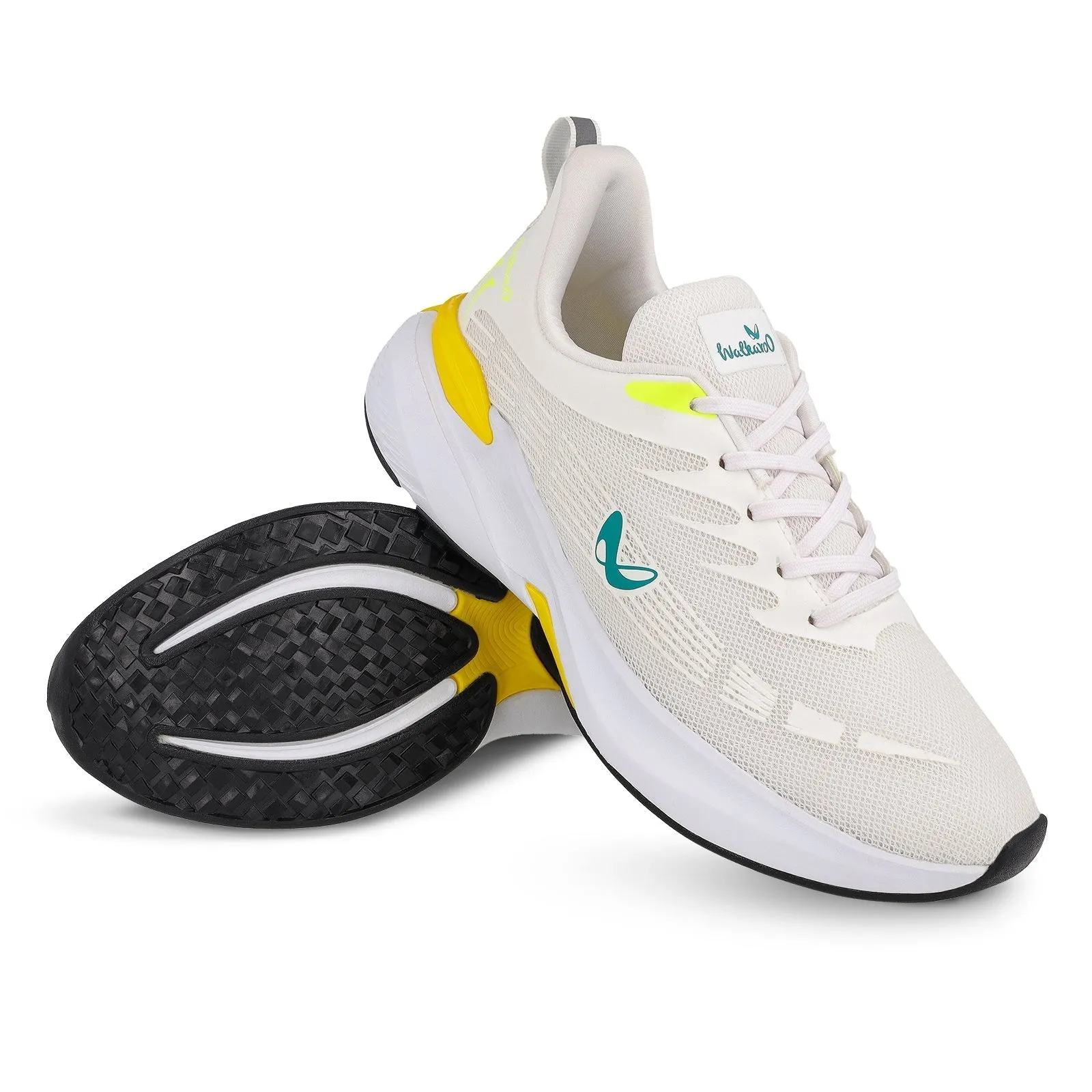 Walkaroo Running Shoes for Men  - WS9096 White